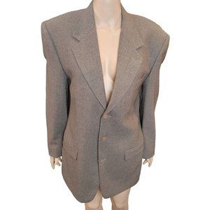 Issimo Italian 3-Button Suit Brown Jacket 100% Wool 38 Regular